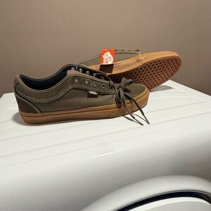 Vans Men's Khaki Canvas Sneakers